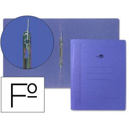 Carpeta gusanillo liderpapel folio carton azul