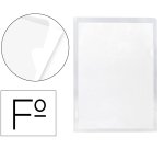 Carpeta dossier uñero plastico q-connect 180 mc folio transparente