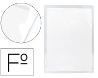 Carpeta dossier uñero plastico q-connect 180 mc folio transparente