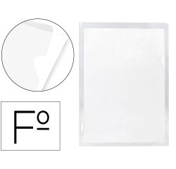 Carpeta dossier uñero plastico q-connect 180 mc folio transparente