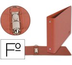Carpeta de 2 o 4 anillas redondas liderpapel cartón cuero