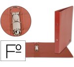 Carpeta de 2 o 4 anillas redondas liderpapel cartón cuero