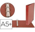 Carpeta de 2 o 4 anillas redondas liderpapel cartón cuero