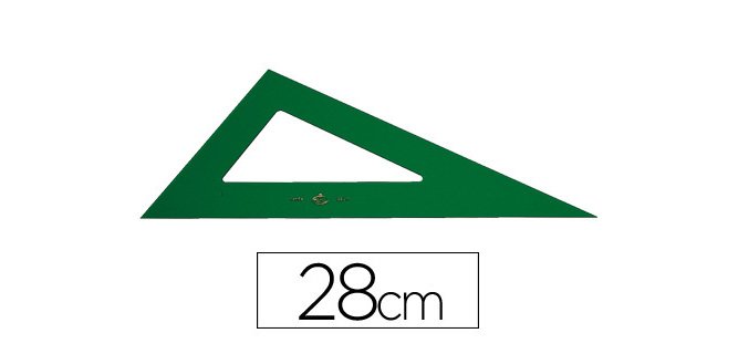 Cartabon faber castell 28 cm plastico verde