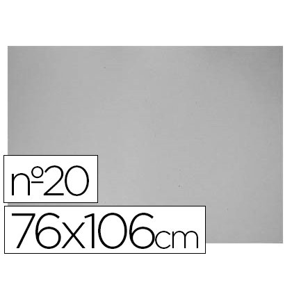 Carton gris nº 20 75x105 cm hoja