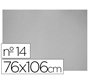 Carton gris nº 14 75x105 cm hoja