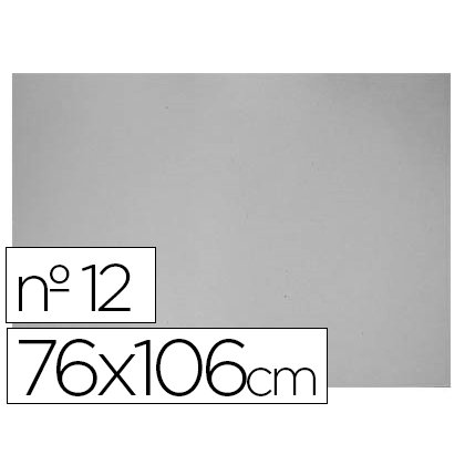 Carton gris nº 12 75x105 cm hoja