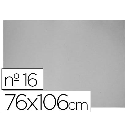 Carton gris nº 16 75x105 cm hoja