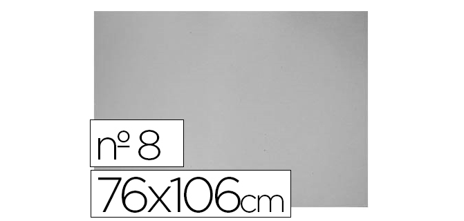 Carton gris nº 8 75x105 cm hoja
