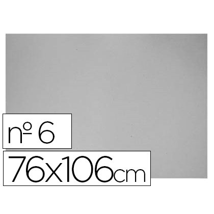 Carton gris nº 6 75x105 cm hoja