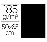 Cartulina guarro negra 50x65 cm 185 gr