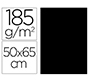 Cartulina guarro negra 50x65 cm 185 gr