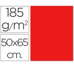 Cartulina guarro roja 50x65 cm 185 gr