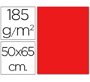 Cartulina guarro roja 50x65 cm 185 gr