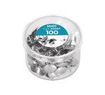 Chincheta liderpapel niquelada caja de 100 unidades