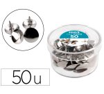 Chincheta liderpapel niquelada caja de 50 unidades