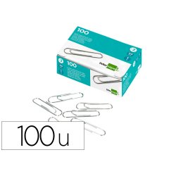 Clips liderpapel nº2 labiados 33 mm caja de 100 unidades