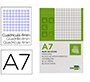 Bloc notas liderpapel cuadro 4mm a7 80 hojas 60g/m2 perforado