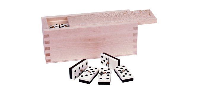 Domino profesional chamelo caja madera