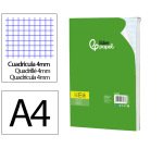Bloc notas liderpapel cuadro 4mm a4 80 hojas 60g/m2
