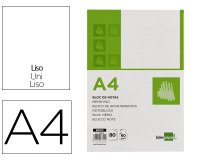 Bloc notas liderpapel liso a4 80 hojas 60g/m2
