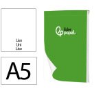 Bloc notas liderpapel liso a5 80 hojas 60g/m2 perforado