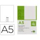 Bloc notas liderpapel liso a5 80 hojas 60g/m2 perforado