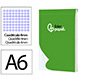 Bloc notas liderpapel cuadro 4mm a6 80 hojas 60g/m2 perforado