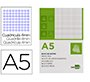 Bloc notas liderpapel cuadro 4mm a5 80 hojas 60g/m2 perforado
