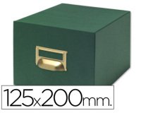 Fichero fichas tela verde 1000 fichas n.4 tamaño 125x200 mm