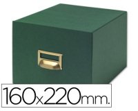 Fichero fichas tela verde 500 fichas n.5 tamaño 160x220 mm