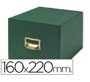 Fichero fichas tela verde 500 fichas n.5 tamaño 160x220 mm