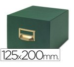 Fichero fichas tela verde 500 fichas n.4 tamaño 125x200 mm