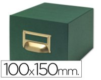 Fichero fichas tela verde 500 fichas n.3 tamaño 100x150 mm