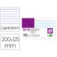Ficha liderpapel rayada nº4 125x200 mm 180g/m2 paquete de 100 unidades