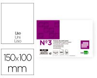 Ficha liderpapel lisa nº3 100x150mm paquete de 100 180g