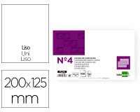 Ficha liderpapel lisa nº4 125x200mm paquete de 100 180g