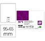 Ficha liderpapel lisa nº1 65x95mm 180gr paquete de 100 unidades