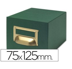 Fichero fichas tela verde 1000 fichas n.2 tamaño 75x125 mm