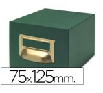 Fichero fichas tela verde 500 fichas n.2 tamaño 75x125 mm