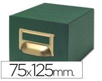 Fichero fichas tela verde 500 fichas n.2 tamaño 75x125 mm
