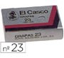 Grapas el casco nº23 caja de 1000 unidades