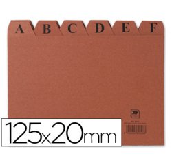 Indice fichero carton nº4 125x200 mm