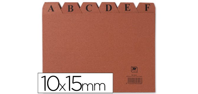 Indice fichero carton nº3 100x150 mm