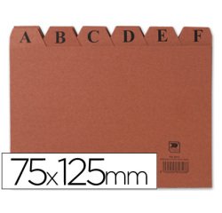Indice fichero carton nº2 75x125 mm