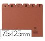 Indice fichero carton nº2 75x125 mm