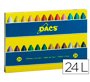 Lapices cera dacs caja de 24 colores surtidos