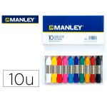 Lapices cera manley caja de 10 colores surtidos