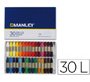 Lapices cera manley caja de 30 colores surtidos