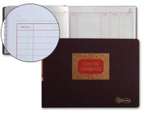 Libro miquelrius cuarto apaisado 100 hojas cuentas corrientes debe haber y saldo